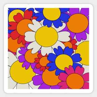flower power daisies Sticker